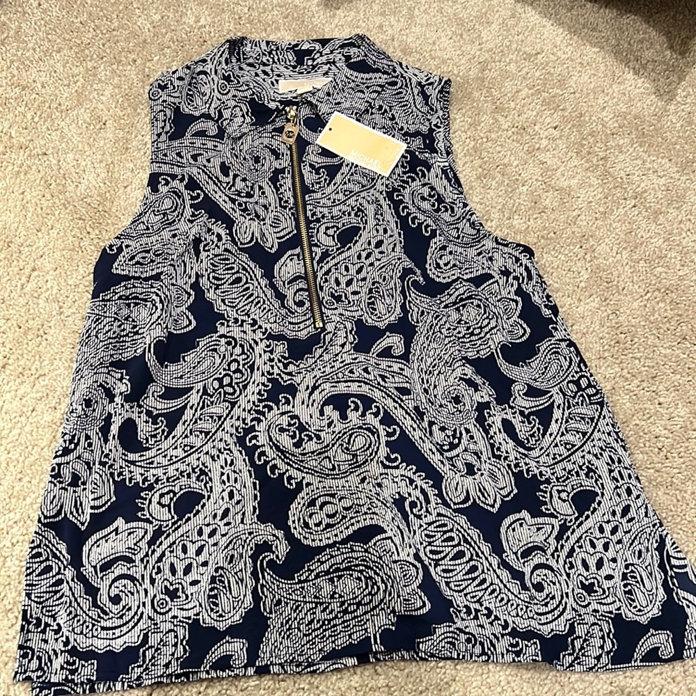 Michael Kors (TAG ON) navy tank